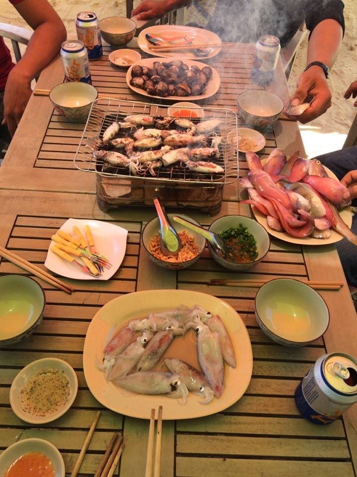 Câu mực đêm Quy Nhơn
